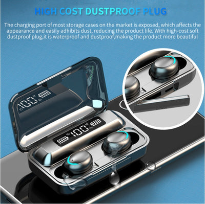 Bluetooth Earphone Fingerprint touch Colorful earphone